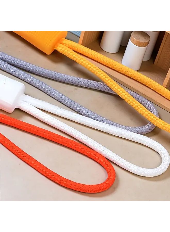 Black Zipper Pulls Replacement 20 Pack Durable Cord Extender For Backpacks Jackets Luggage - Image 5
